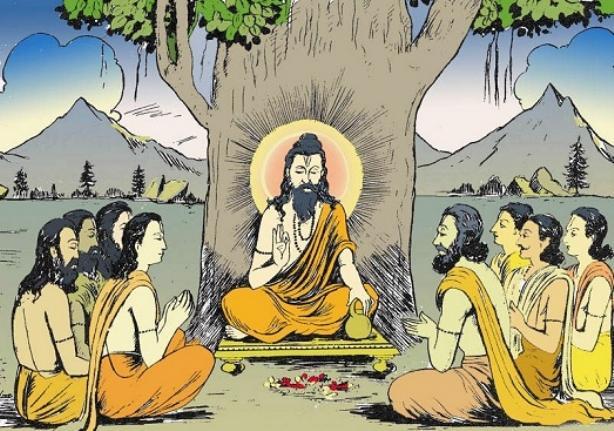 Ancient sage with his disciples | Ayurveda Clinic Bansko