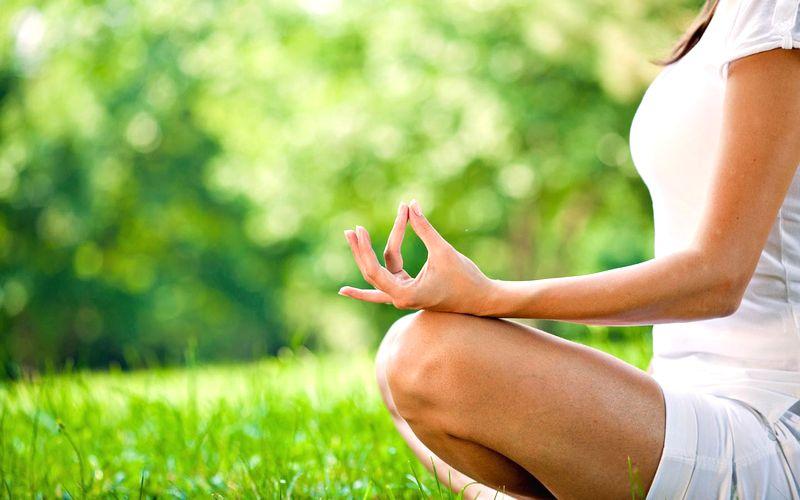 Yoga meditation and relax outdoors | Ayurveda Bansko