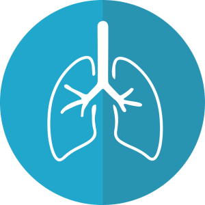 Символ на дробове в син кръг